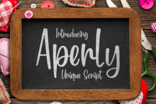Aperly: A Playful Script Font for Fashion and Editorial Design