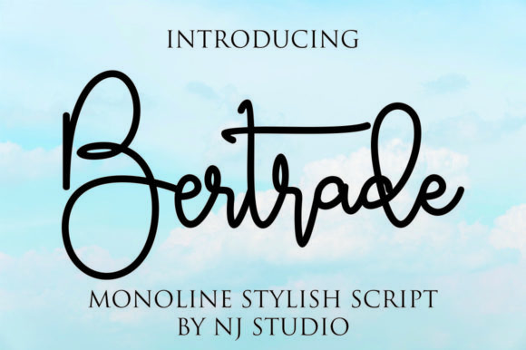 Bertrade Font Adds Sophistication to Brand Mockups