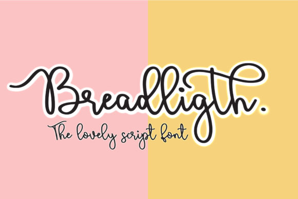 Bread Ligth Font: A Handwritten Script for Creative Branding