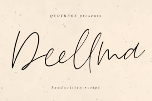 Deellma Script Font for Editorial Design and Creative Projects