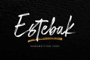 Estebak Font: A Handwritten Script for Creative Makers