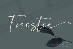 Forestea: A Magical Script Font for Creative Product Makers