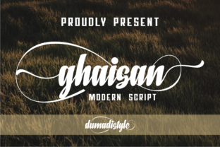 Ghaisan: A Modern Script Font for Editorial Design