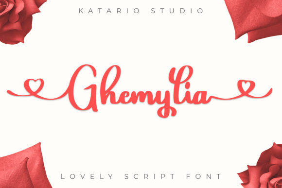 Ghemylia Font: A Romantic Script for Designers