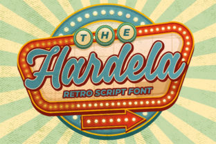Hardela Font: A Vintage Script for Crafting and Shop Design
