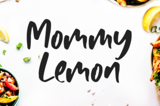 Mommy Lemon Font: A Script Handwritten Typeface for Creative Publications