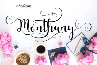 Monthany Font for Creative Designers and Makers