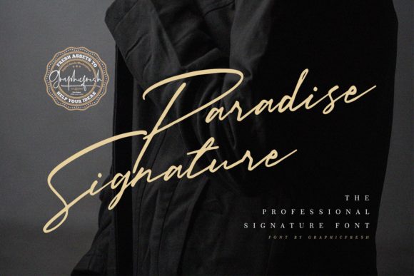 Paradise Signature Font for Business Branding
