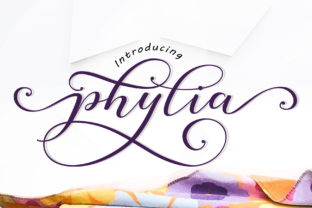 Phylia Script Font for Beautiful, Handwritten Craft Designs