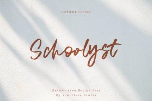 Schoolyst Handwritten Script Font for Creative Branding Projects