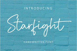 Starfight: A Script Font for Modern Editorial Design