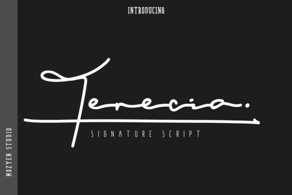 Terecia: A Handwritten Script Font for Polished Web Design