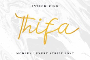 Thifa: A Script Font for Editorial Elegance