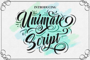 Unimate Script Font Review: A Handwritten Typeface for Creative Branding