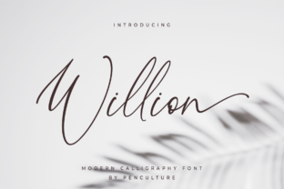 Willion: A Sophisticated Script Font for Digital Design